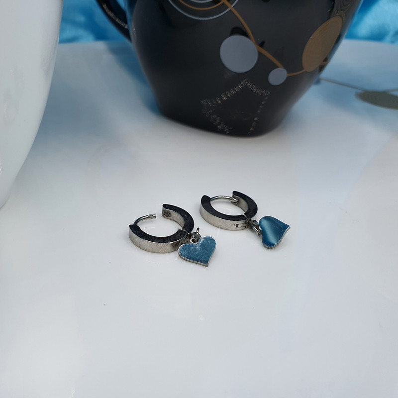 گوشواره زنانه طرح قلب کد GO1515 گوشواره زنانه طرح قلب کد GO1515