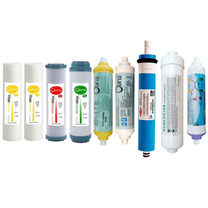فیلتر دستگاه تصفیه کننده آب مدل RESERVE FILTER - AF9 مجموعه 9 عددی