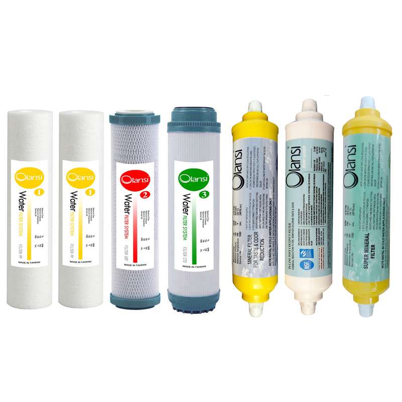 فیلتر دستگاه تصفیه کننده آب اولانسی مدل RESERVE FILTER - AF7 مجموعه 7 عددی فیلتر دستگاه تصفیه کننده آب اولانسی مدل RESERVE FILTER - AF7 مجموعه 7 عددی