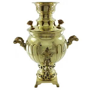سماور زغالی کد S128 ظرفیت 8 لیتر