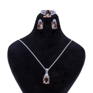   نیم ست نقره زنانه بازرگانی میلادی کد NTR_052