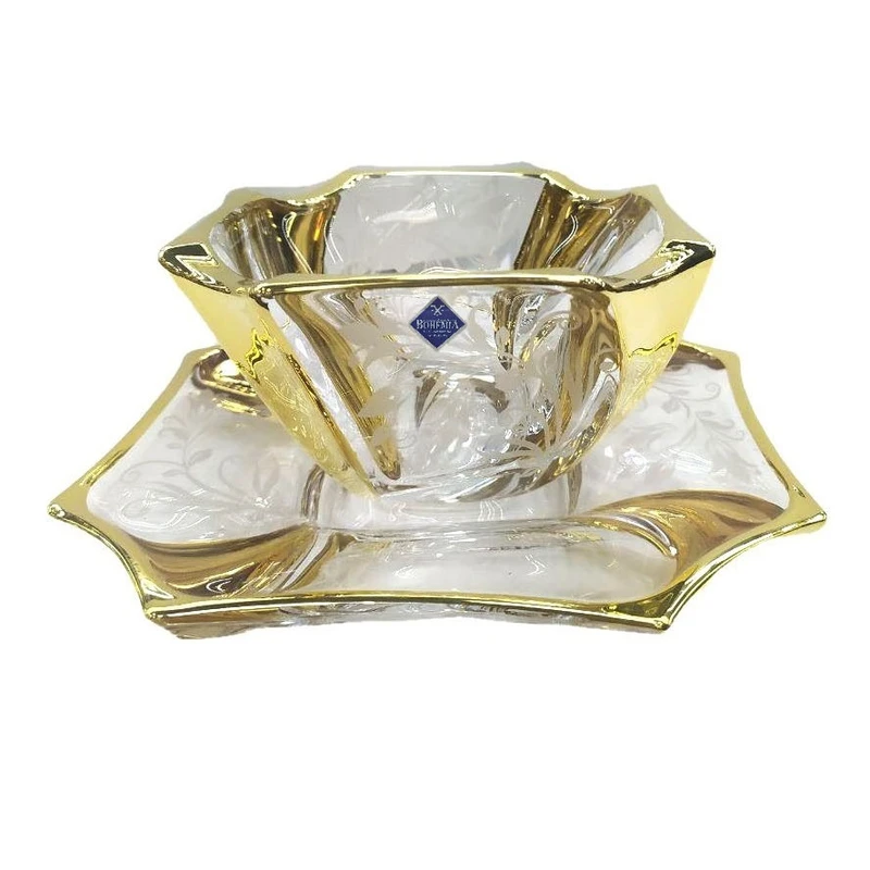 ست پیاله و پیش دستی بوهمیا مدل 2019 کد 456 