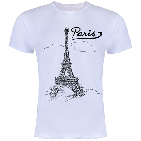 تیشرت مردانه طرح PARIS کد ZJ02