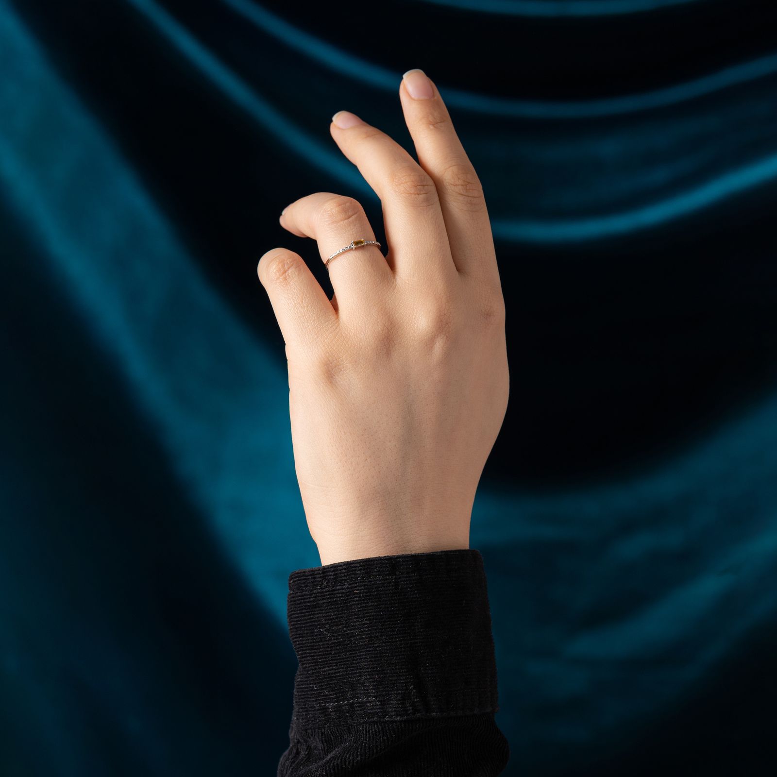 انگشتر طلا 18 عیار زنانه جواهری سون مدل 2560 -  - 4
