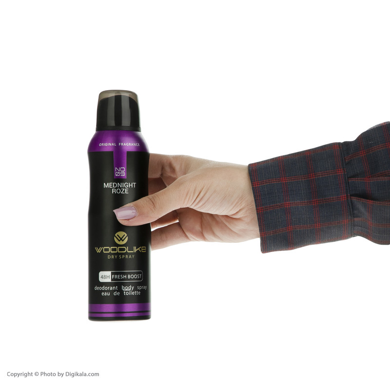 اسپری خوش بو کننده بدن وودلایک مدل Med Night Rose حجم 200 میلی لیتر