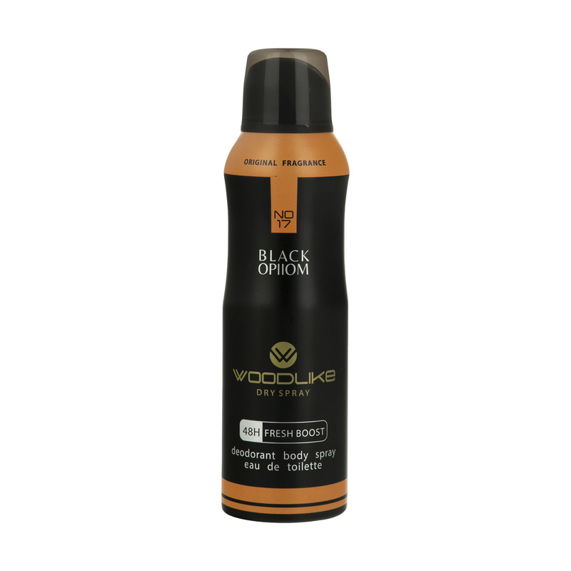 اسپری خوش بو کننده بدن وودلایک مدل Black Opllom حجم 200 میلی لیتر