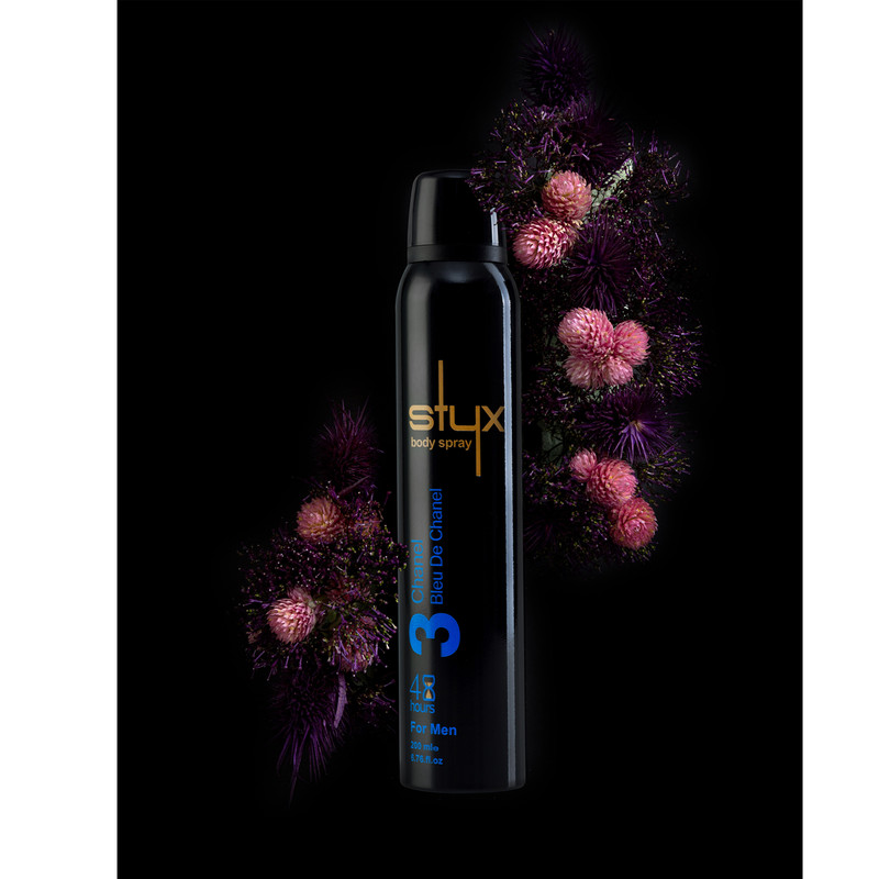 اسپری خوشبو کننده بدن مردانه استایکس مدل چنس بلو 3 حجم 200 میلی لیتر