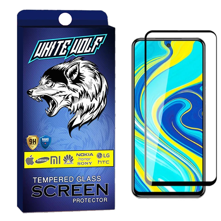 محافظ صفحه نمایش وایت ولف مدل WGF مناسب برای گوشی موبایل شیائومی Redmi note 9 pro max