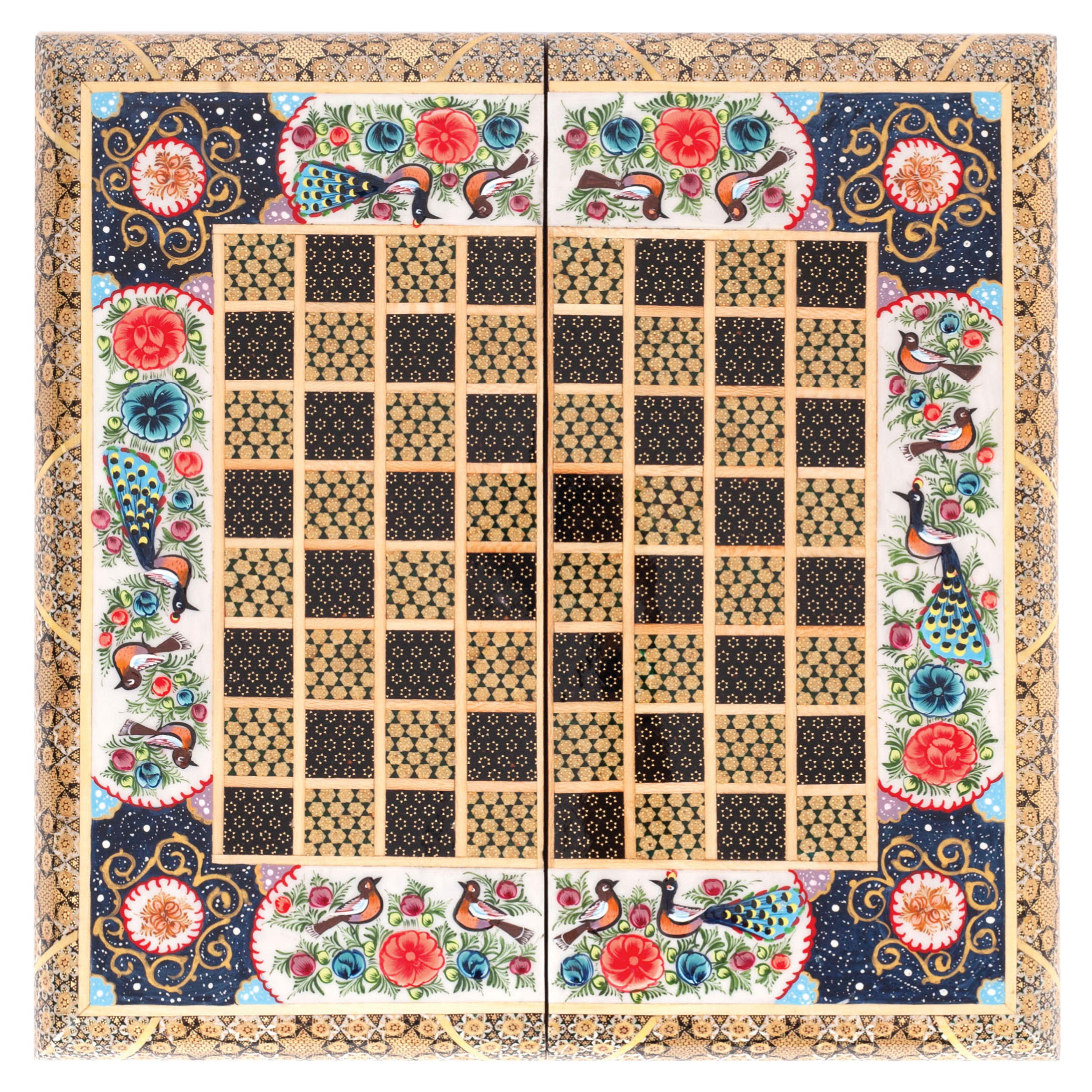 صفحه شطرنج خاتم کاری کد 90