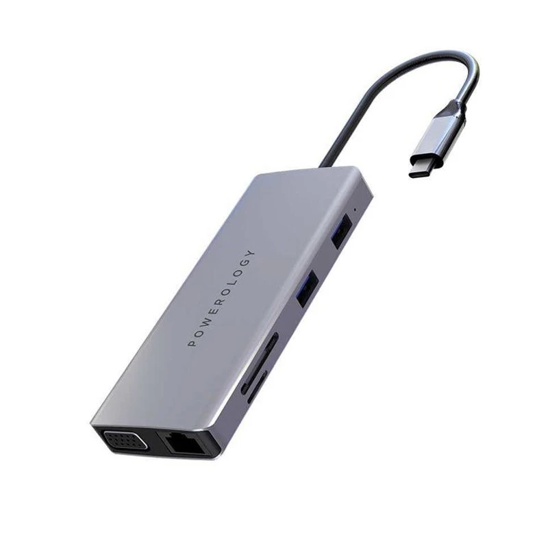 هاب 11 پورت USB-C پاورولوجی مدل P11CHBGY