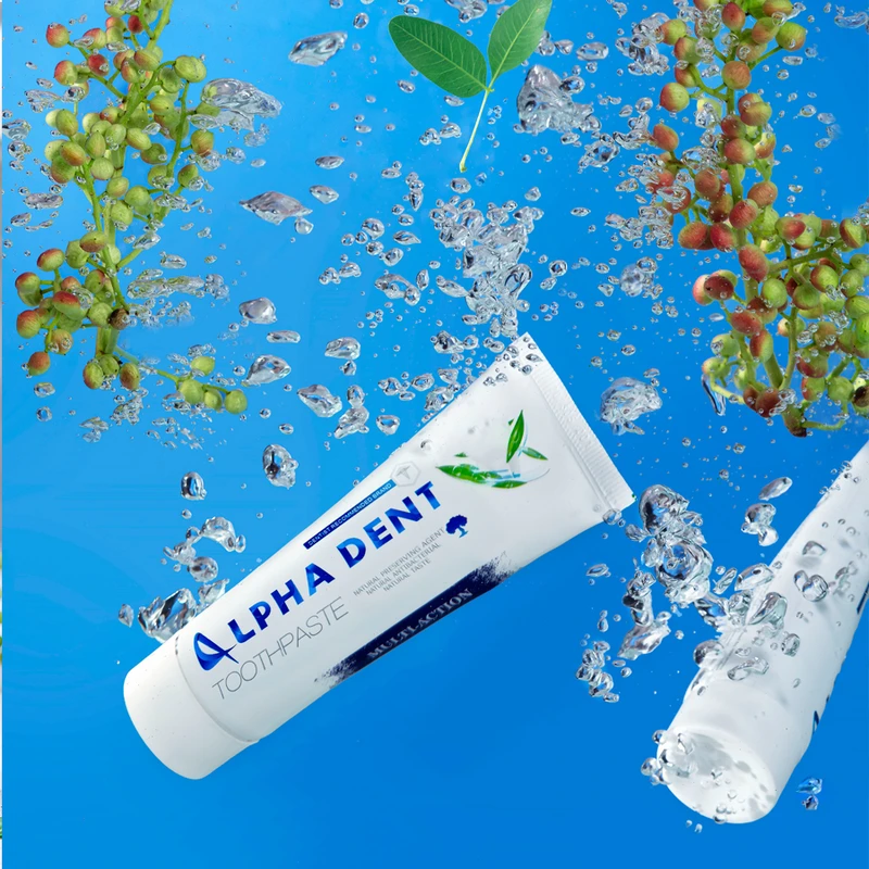 عکس شماره 5 : خمیر دندان آلفادنت مدل multi action حجم 75 میلی لیتر