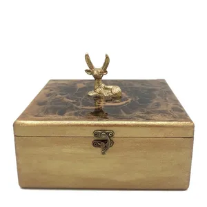جعبه هدیه چوبی مدل گوزن کد 820