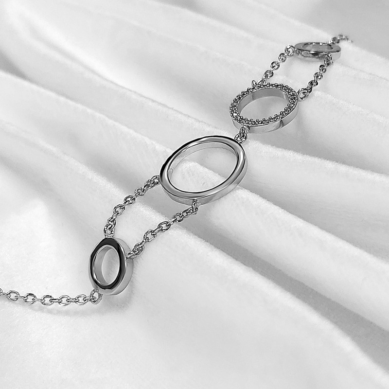 دستبند نقره زنانه اقلیمه کد DN435