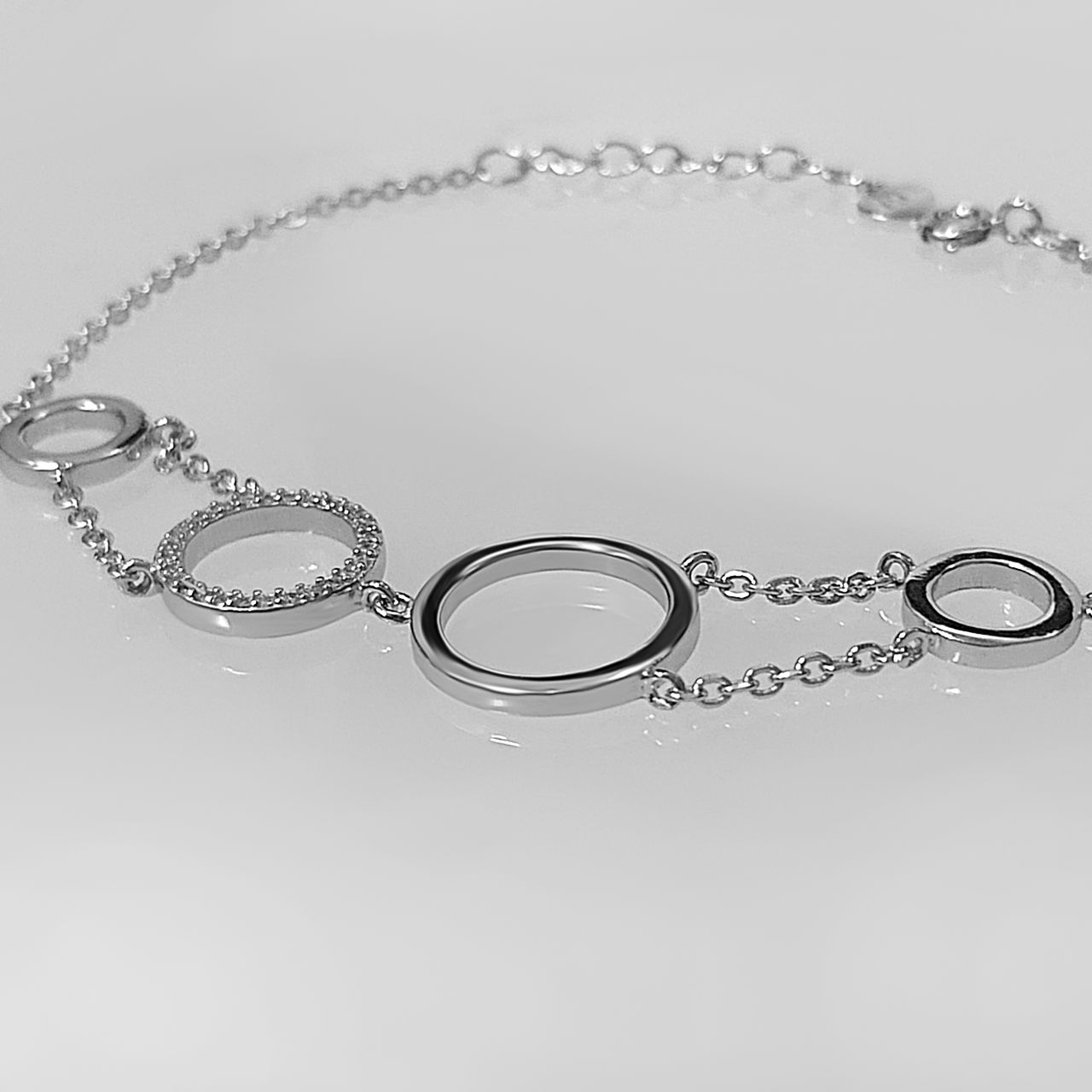 دستبند نقره زنانه اقلیمه کد DN435 -  - 7