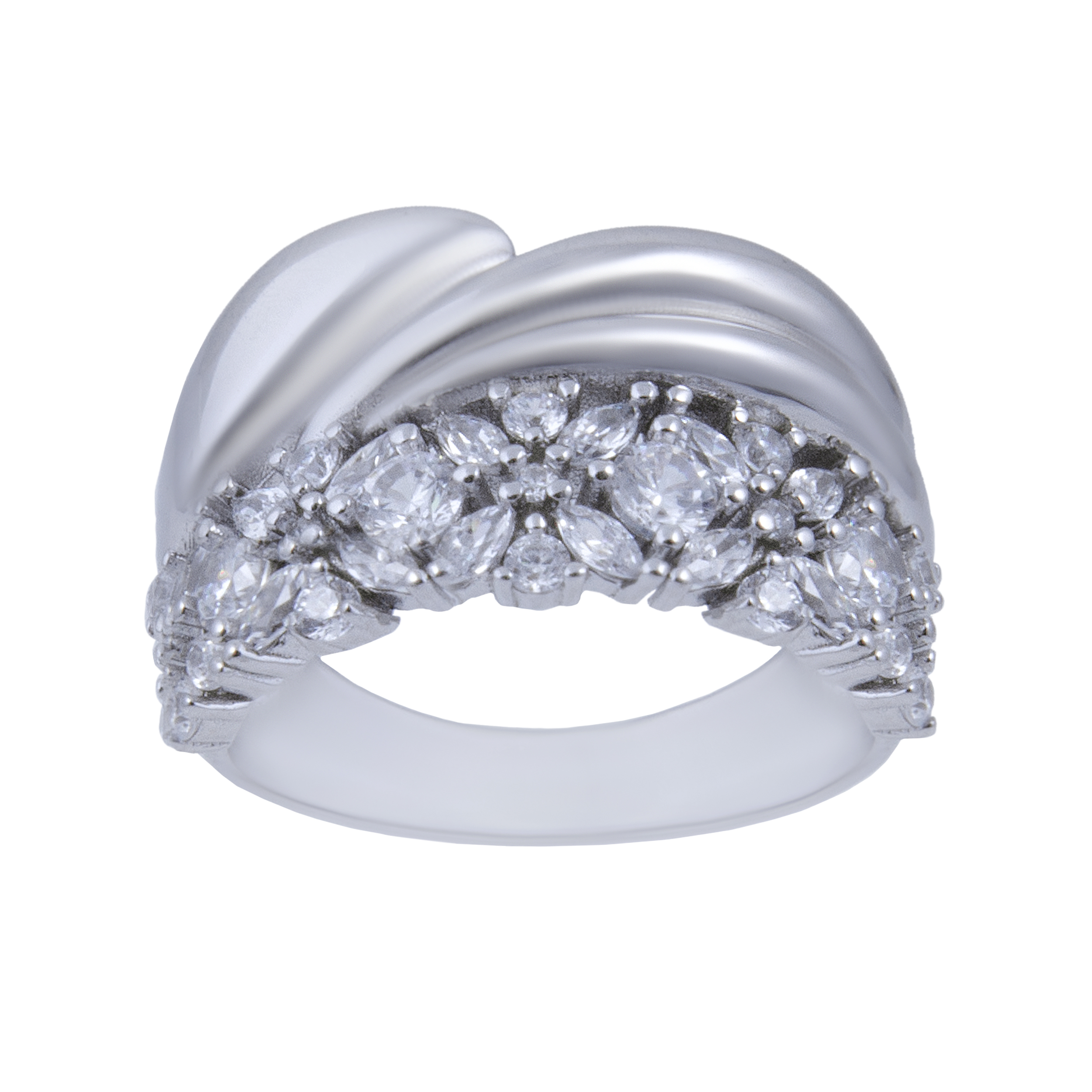 انگشتر نقره زنانه بازرگانی میلادی کد AWR-223