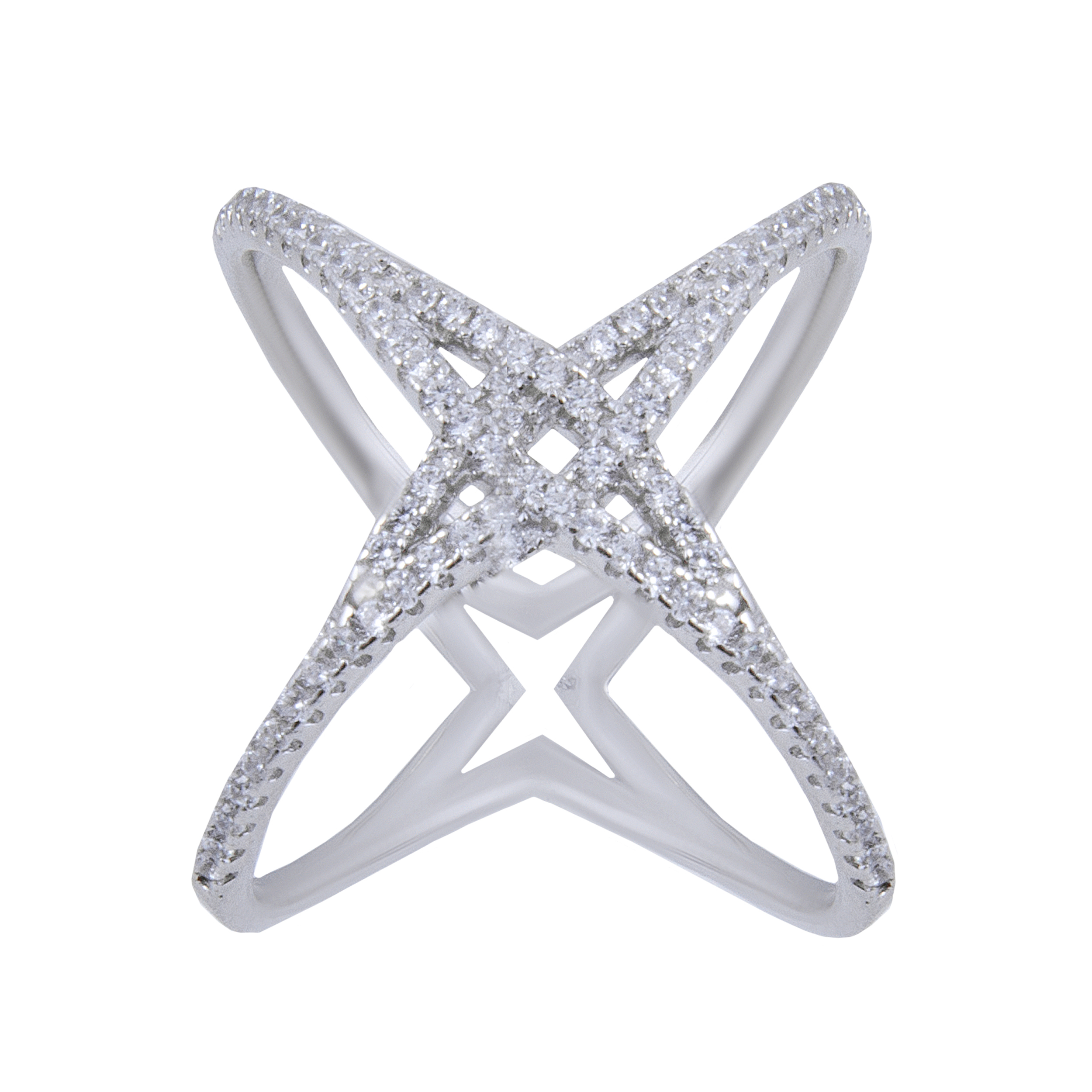 انگشتر نقره زنانه بازرگانی میلادی کد AWR-224