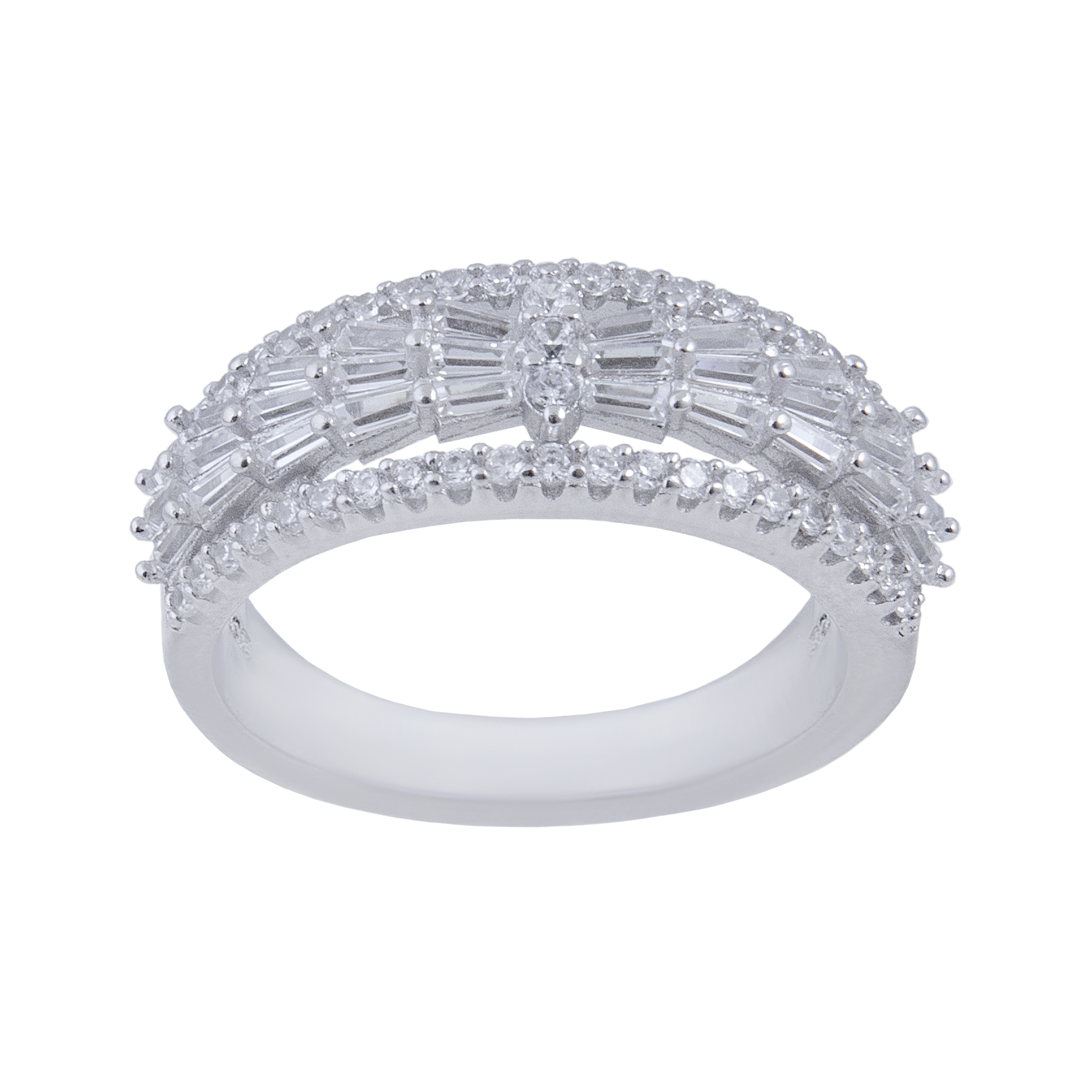 انگشتر نقره زنانه بازرگانی میلادی کد AWR-226