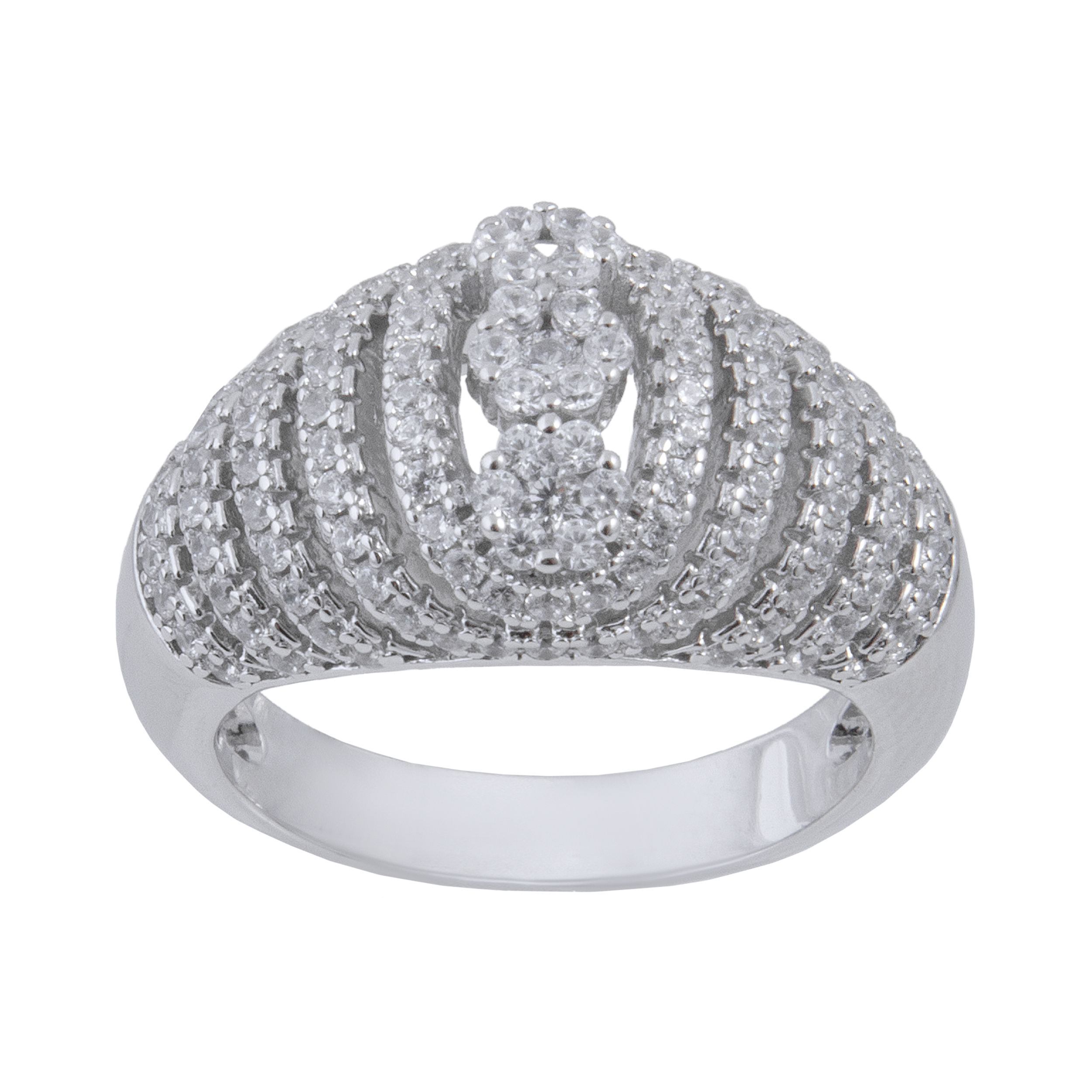 انگشتر نقره زنانه بازرگانی میلادی کد AWR-228