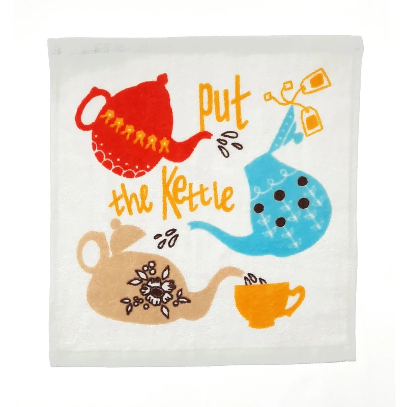 حوله دستی پودایران طرح قوری سایز 30x30 سانتی متر 