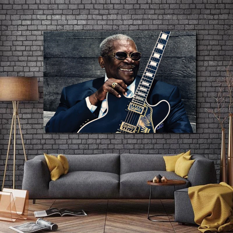 تابلو شاسی طرح بزرگان موسیقی مدل BB King کد 912