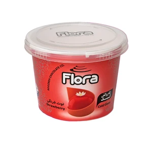 ژله تزیین کیک و شیرینی با طعم توت فرنگی فلورا - 300 گرم