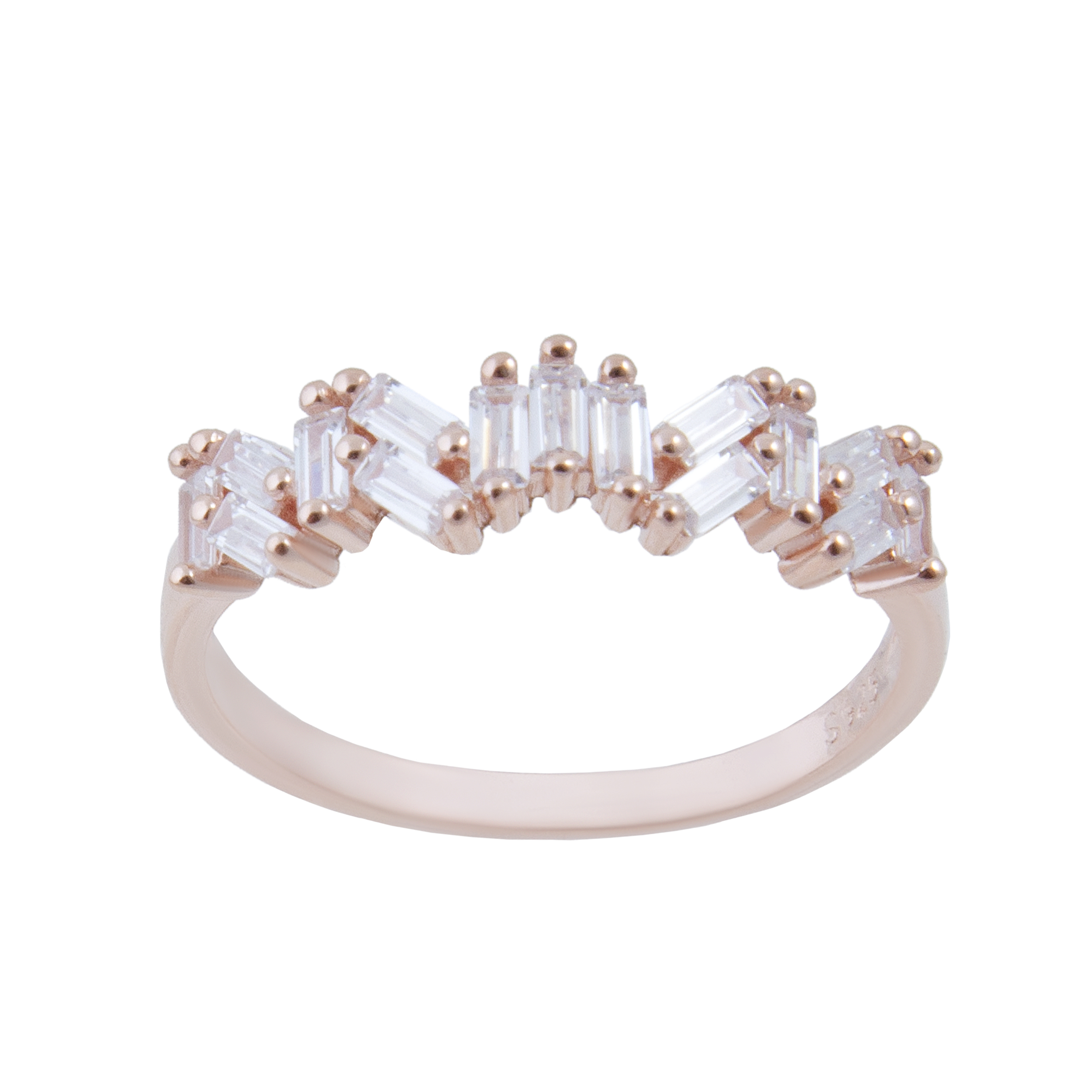 انگشتر نقره زنانه بازرگانی میلادی کد AWR-231