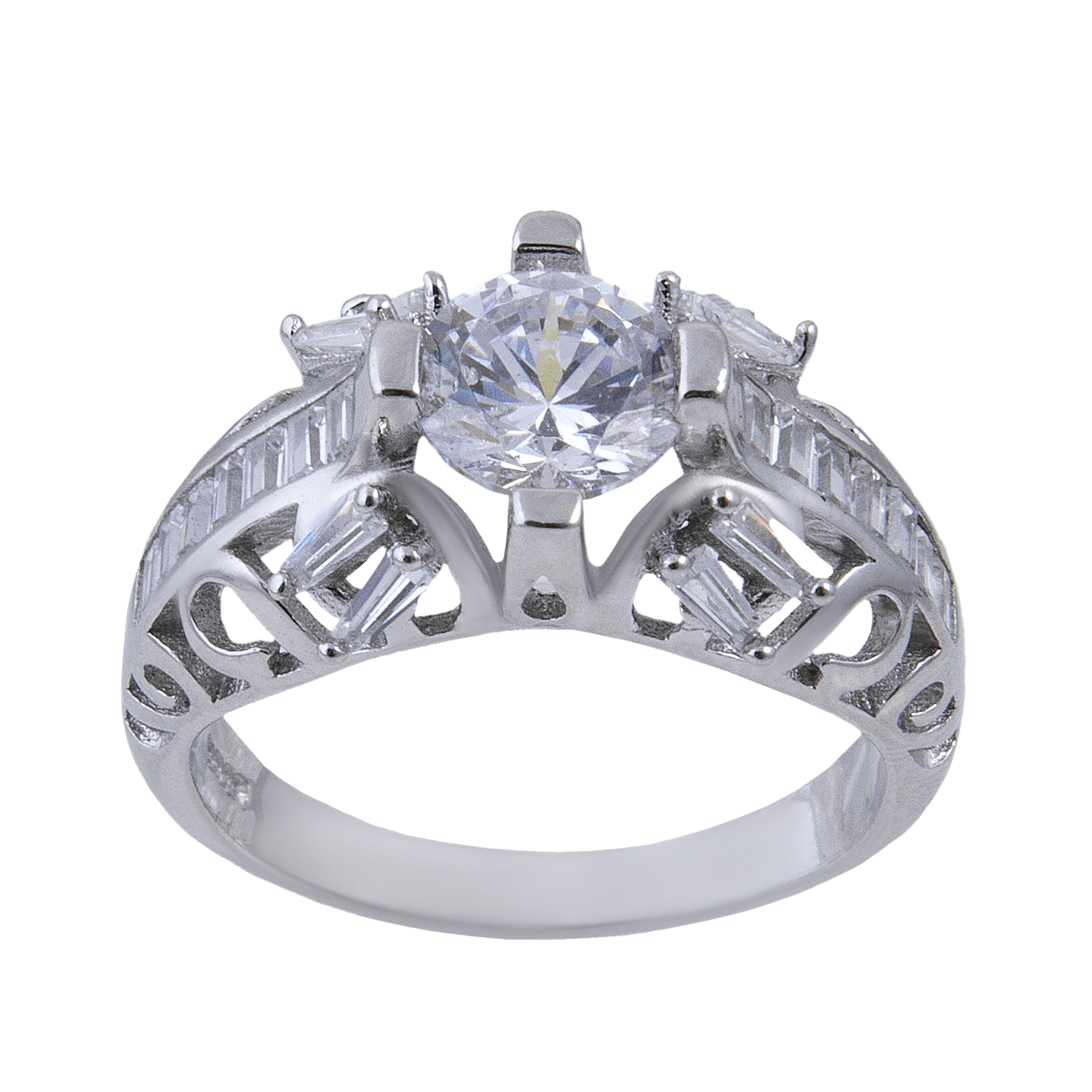  انگشتر نقره زنانه بازرگانی میلادی کد AWR-235