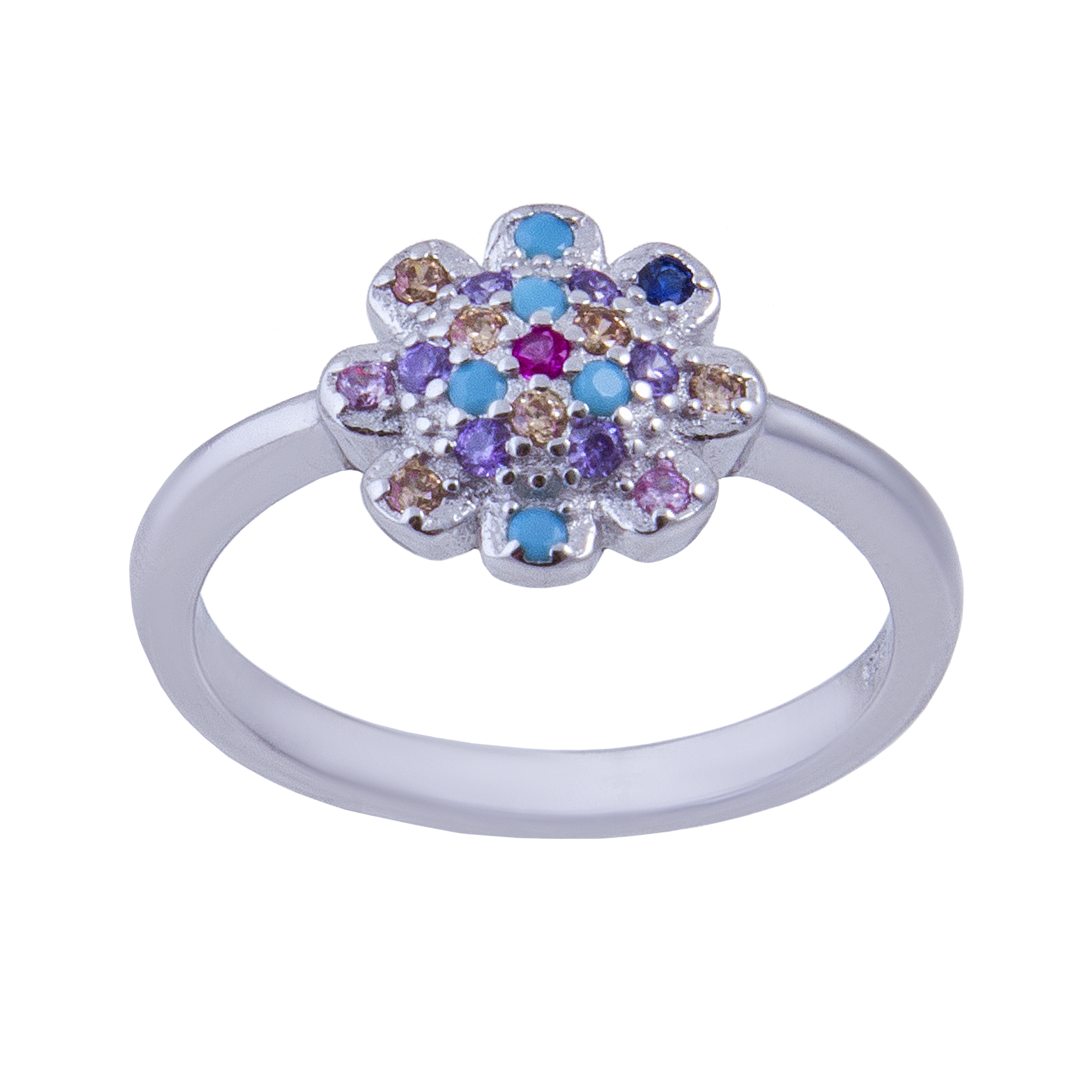 انگشتر نقره زنانه بازرگانی میلادی کد AWR-236