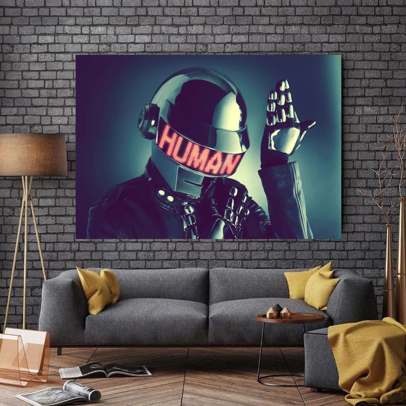 تابلو شاسی طرح بزرگان موسیقی مدل Daft Punk کد 949