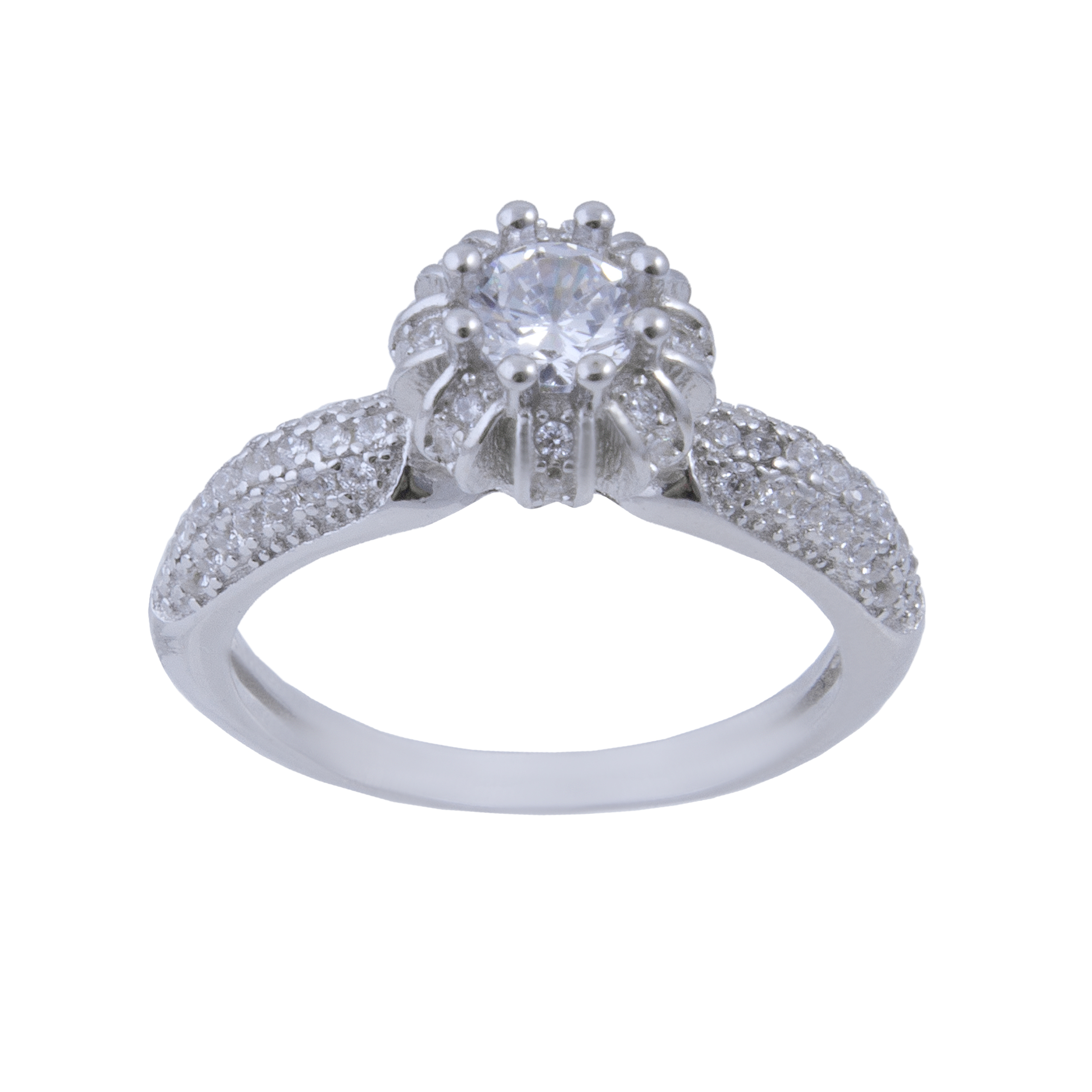 انگشتر نقره زنانه بازرگانی میلادی کد AWR-240