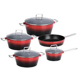 سرویس پخت و پز چدنی 18 پارچه ناب استیل