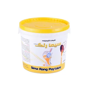 رنگ نیم پلاستیک سفید سیما رنگ مدل A02 وزن 5 کیلوگرم