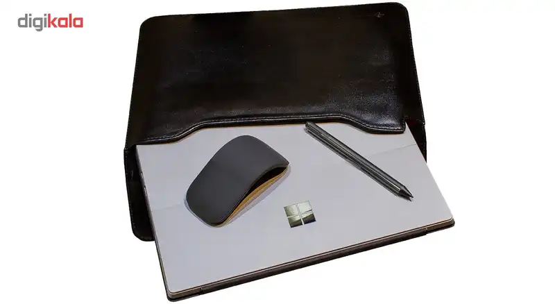 تبلت مایکروسافت مدل Surface Pro 2017 - B به همراه کیبورد و ماوس و قلم 2017 مشکی رنگ و کیف Golden Guard - ظرفیت 128 گیگابایت