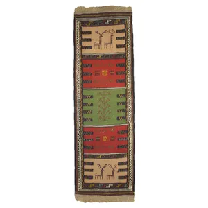 گلیم دستبافت یک متری کد 980765