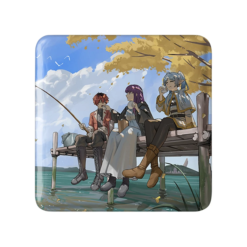 پیکسل خندالو طرح انیمه فریرن (Frieren) مدل مربعی کد 33848