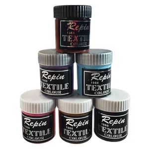 رنگ پارچه رپین کد TC-128 حجم 30 میلی لیتر بسته 6 عددی