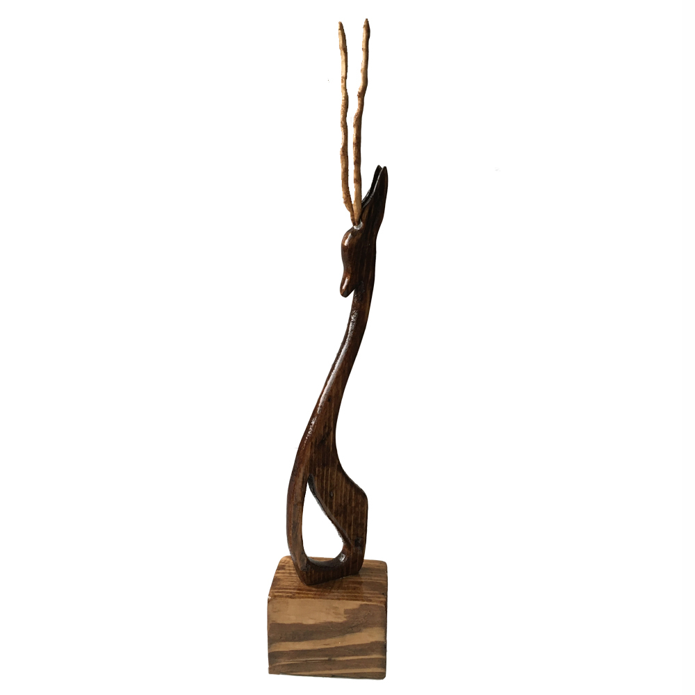 مجسمه چوبی طرح غزال کد 50