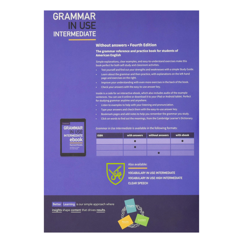 کتاب Grammar in Use Intermediate اثر جمعی از نویسندگان انتشارات جنگل کتاب Grammar in Use Intermediate اثر جمعی از نویسندگان انتشارات جنگل
