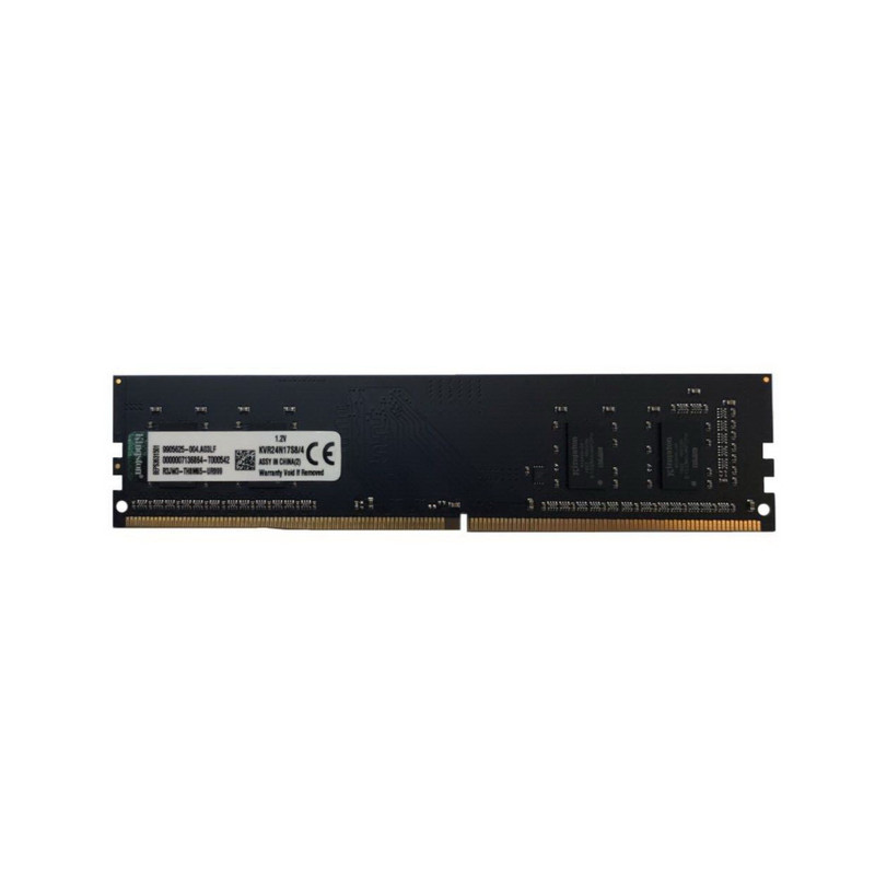 رم دسکتاپ DDR4 تک کاناله 2400 مگاهرتز cl18 کینگستون مدل kvr ظرفیت 4 گیگابایت