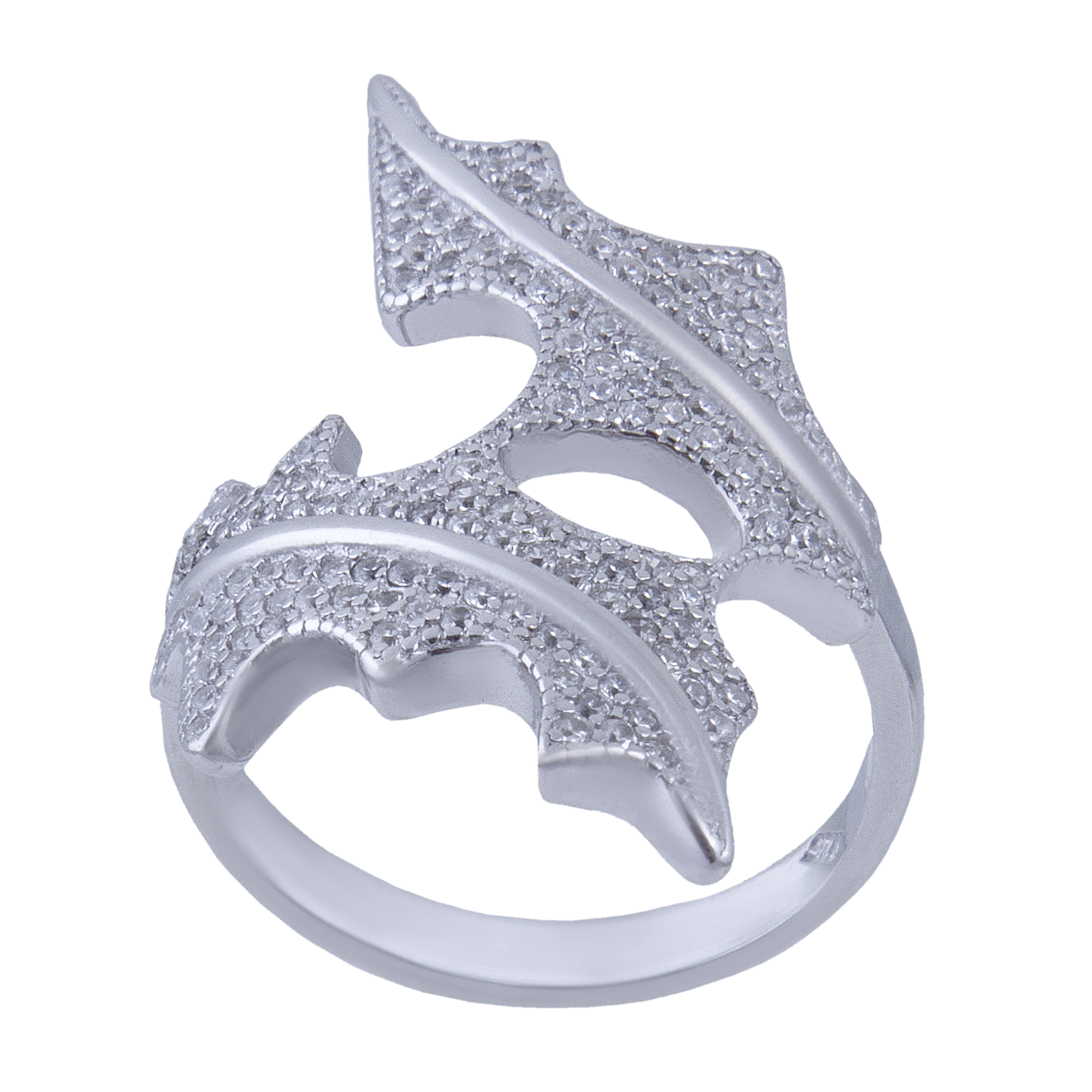 انگشتر نقره زنانه بازرگانی میلادی کد AWR-244