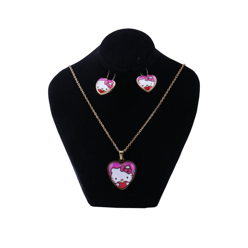 نیم ست دخترانه طرح قلب کد 13324