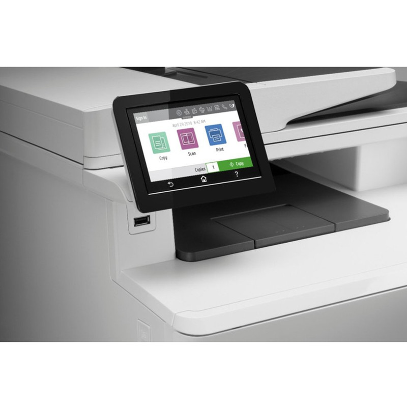 پرینتر اچ پی رنگی چهار کاره با چاپ لیزری مدل Color LaserJet Pro MFP M479fdw، سایز چاپ A4، قابلیت چاپ دو رو، شماره‌گیری خودکار