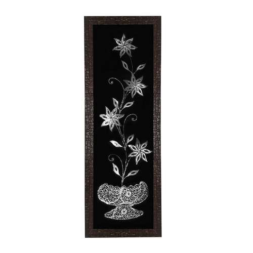 تابلو نقره طرح گل کد Si-1892