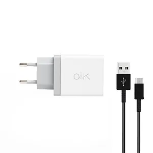 شارژر دیواری او آک مدل CH-3001 به همراه کابل تبدیل microUSB