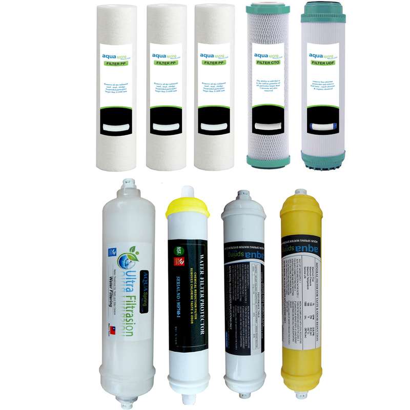 فیلتر دستگاه تصفیه کننده آب مدل SPARE FILTER- 9G مجموعه 9 عددی