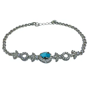 دستبند نقره زنانه کد 38