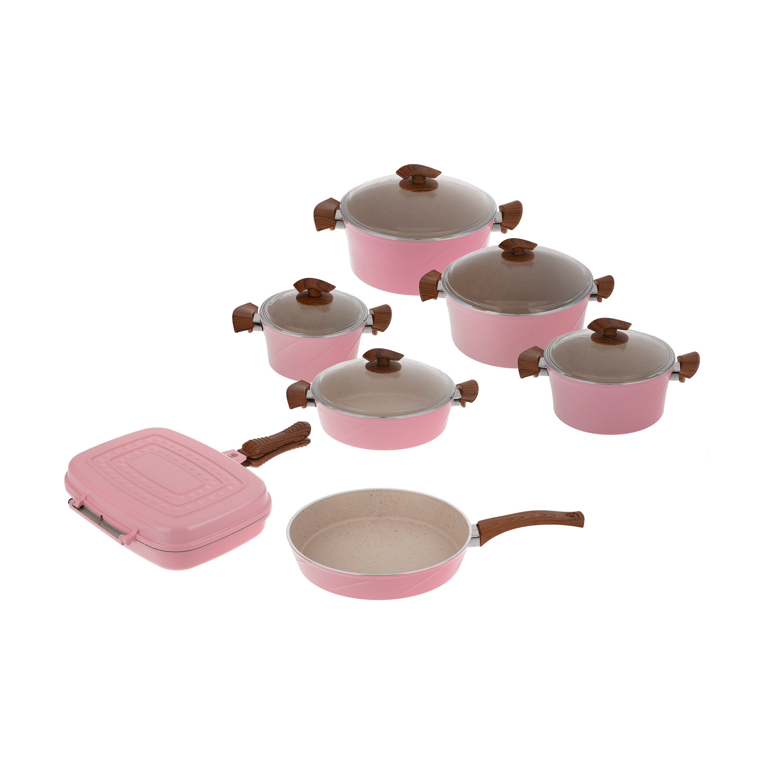 سرویس پخت و پز ۱۳ پارچه جانستون کد ۰۰۲