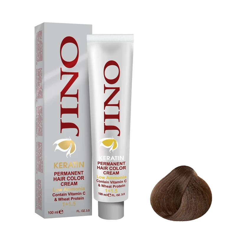 رنگ مو ژینو سری Natural شماره 0-7 حجم 100 میلی لیتر رنگ بلوند متوسط