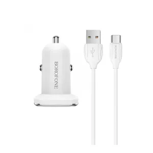 شارژر فندکی بروفون  مدل BZ12A به همراه کابل تبدیل USB-C