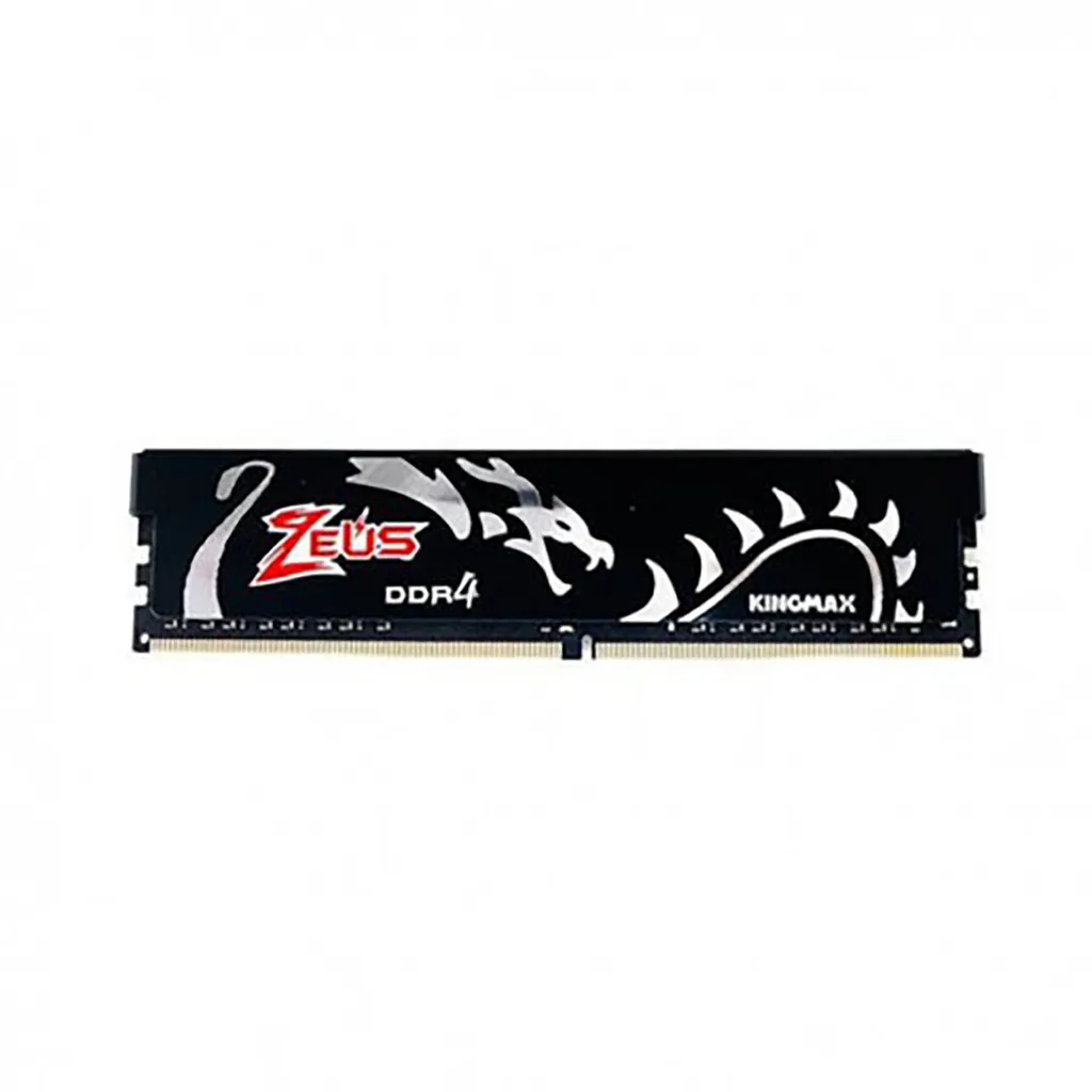 رم دسکتاپ DDR4 تک کاناله 16 گیگابایت کینگ مکس مدل Zeus Dragon فرکانس 3200 مگاهرتز تایمینگ CL16 ولتاژ 1.35 ولت